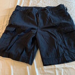 Navy cargo shorts